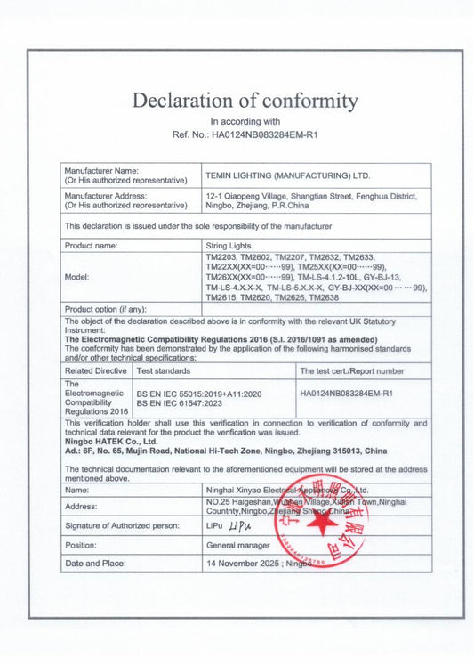 DOC of G40 solar power