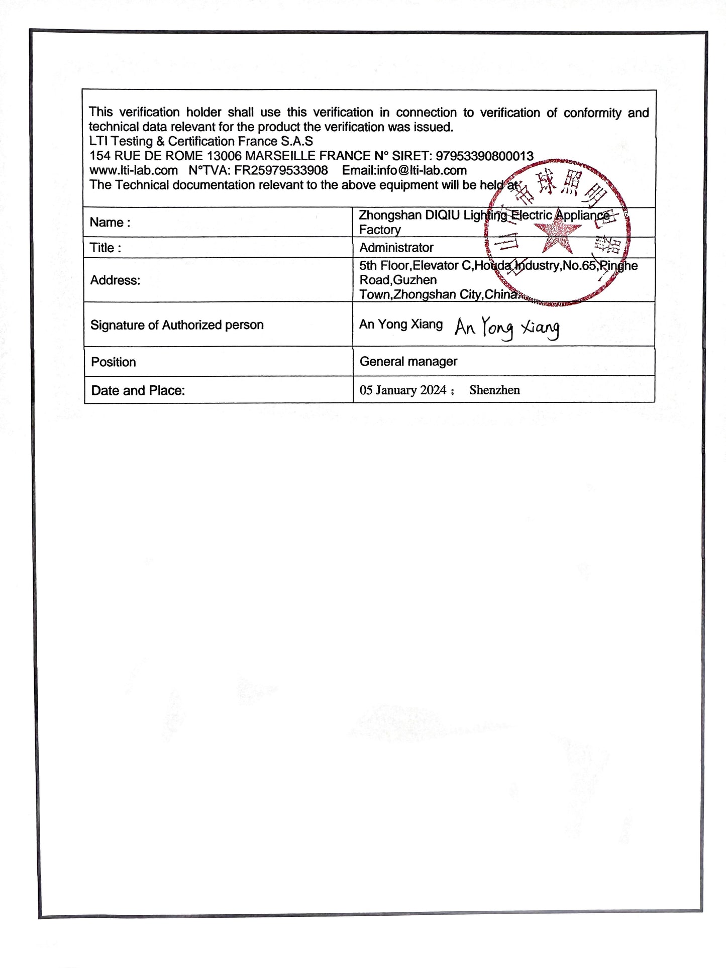DOC of LED FLOOD LIGHT